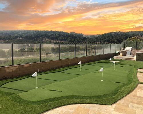 Artificial Putting Green double fringe