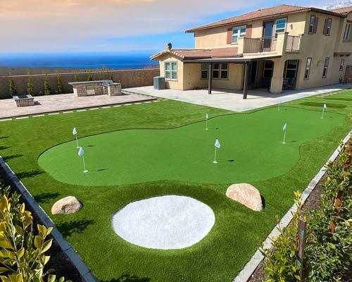 Artificial Putting Green Sand Trap
