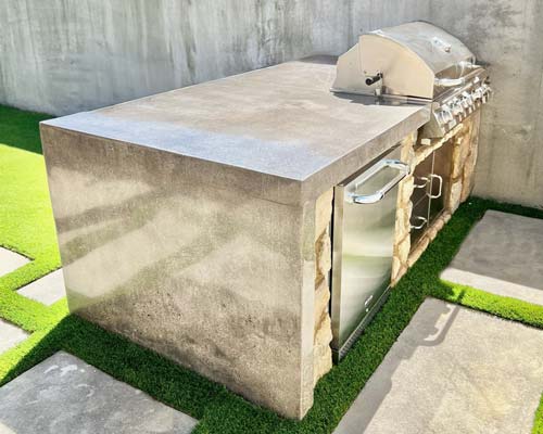BBQ Island Concrete Countertop