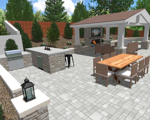 Landscape Design 3D Rendering Services