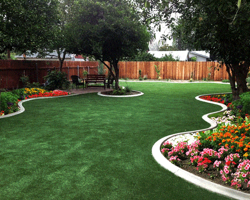backyard artificial lawn