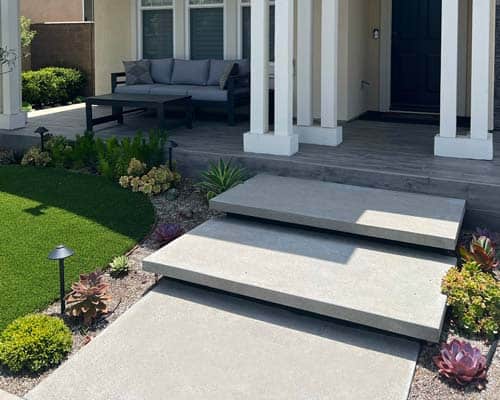 floating concrete steps