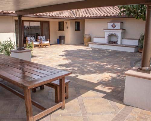 Spanish style Outdoor Living Space