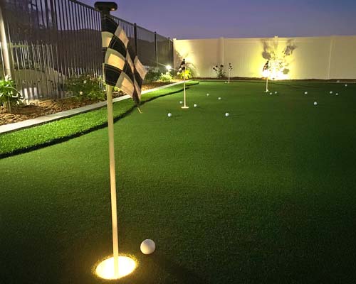 Artificial Putting Green Lights